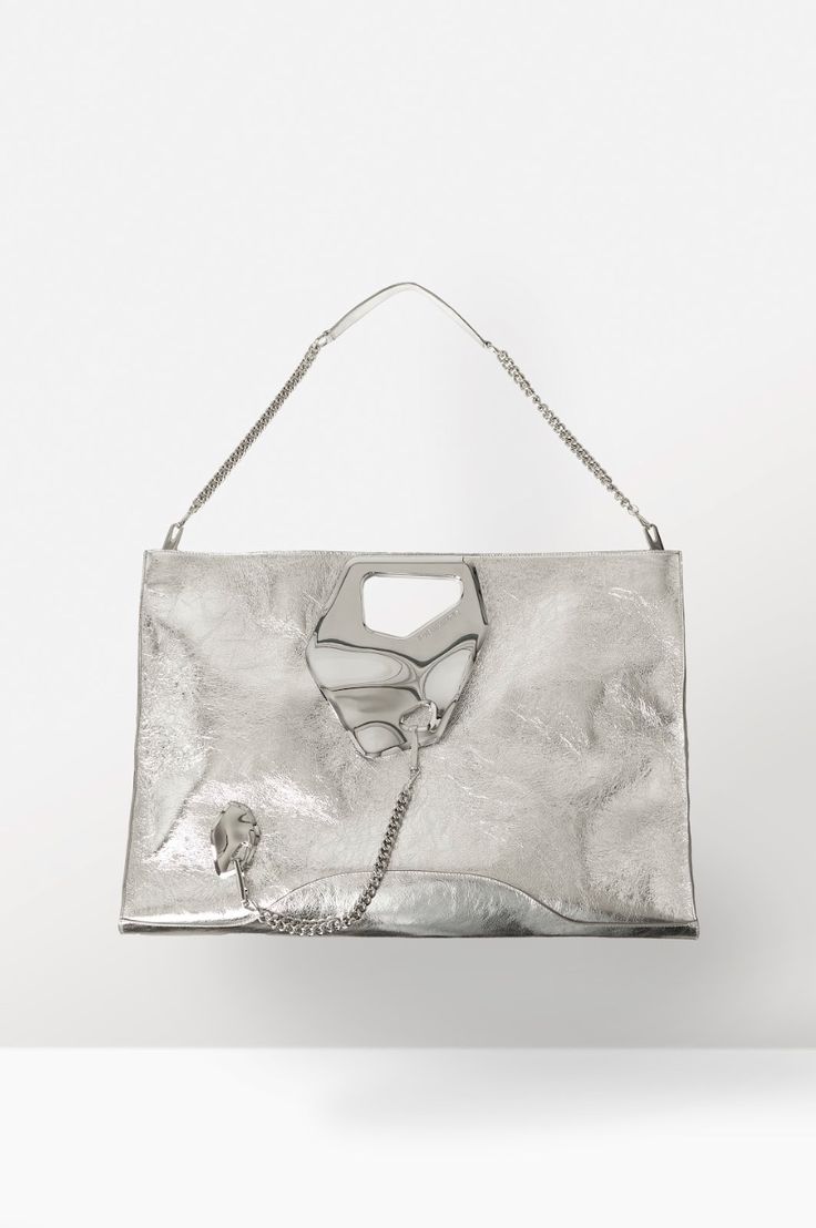 Arabella Tote Wide Silver